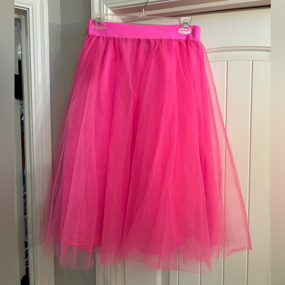 Elegant Pink Tulle Skirt tutu elastic waist size small a new day brand